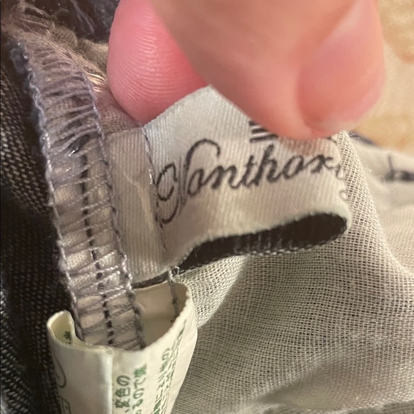 Monthorigin High Rise Drop Crotch Distressed Denim Jeans - Picture 2 of 16